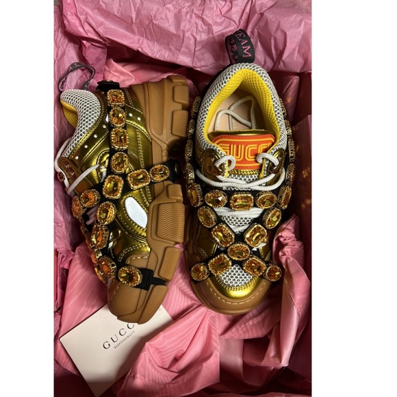 GUCCI CRYSTAL SNEAKER - Picture 3 of 8
